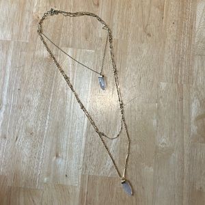 Stella and Dot layered pendent necklace
